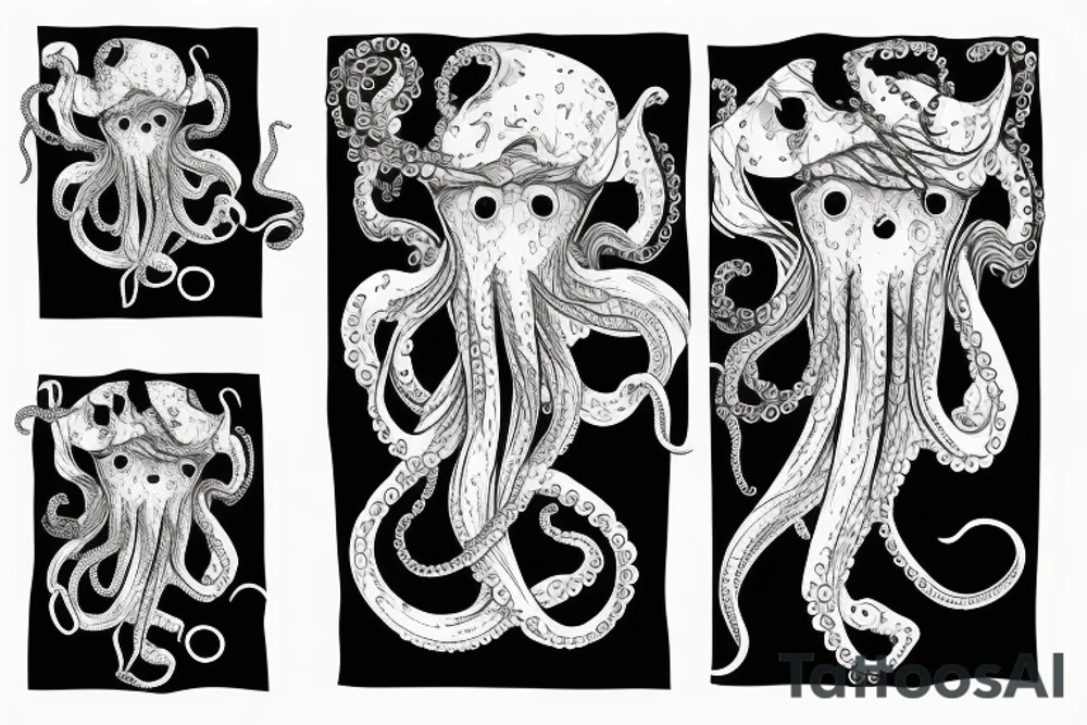 Octopus lady tattoo idea
