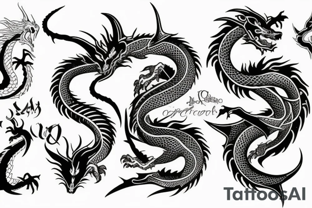 dragon tattoo idea