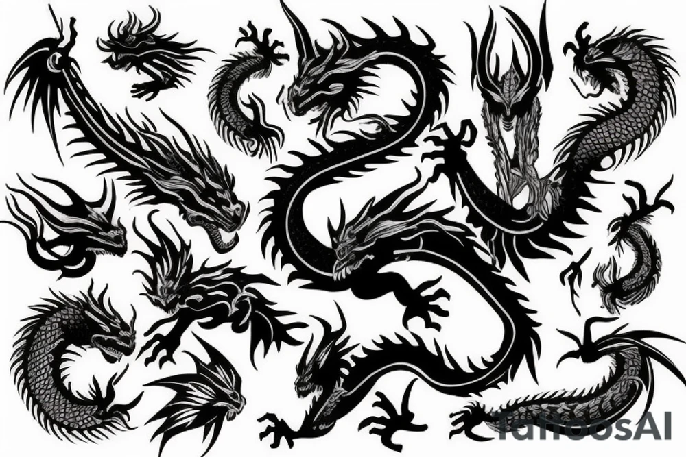 dragon tattoo idea