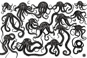 Octopus alien tattoo idea