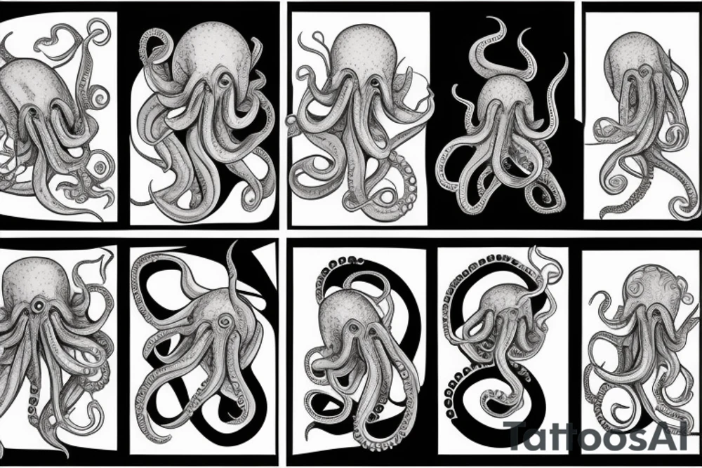 Octopus alien tattoo idea