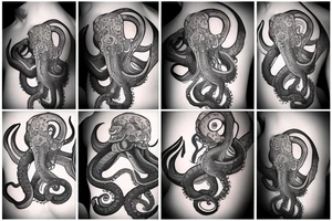 Octopus alien tattoo idea