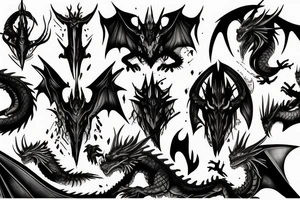 dragon (world of warcraft style) tattoo idea