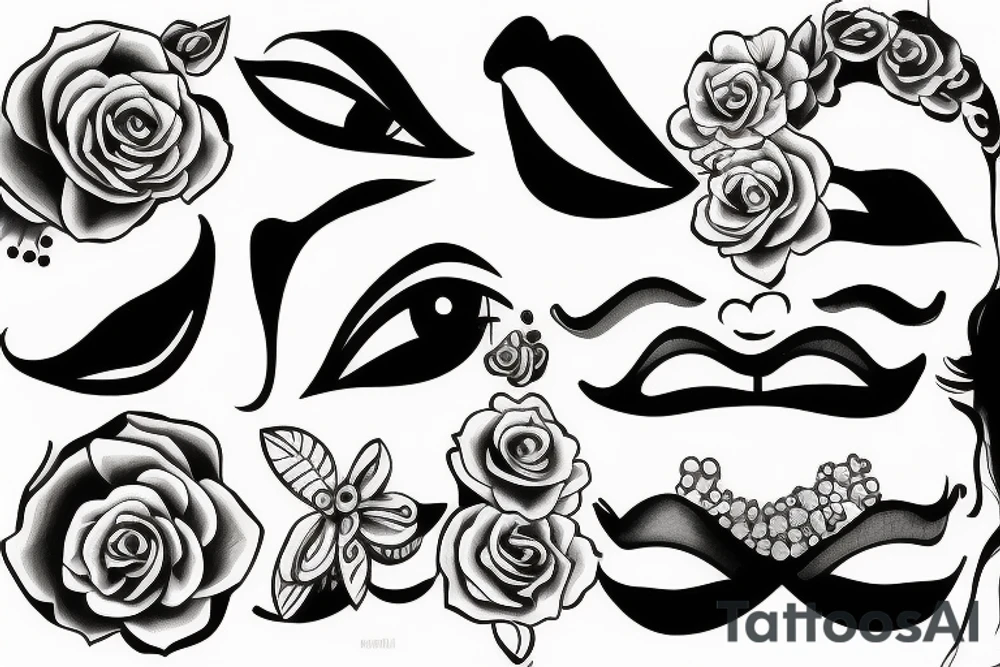 marlylin monroe smiling tattoo idea