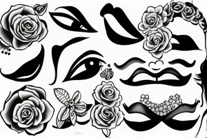marlylin monroe smiling tattoo idea