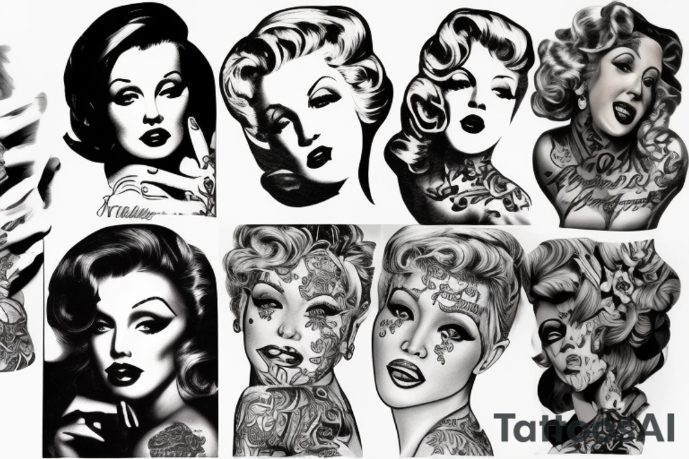 marlylin monroe tattoo idea