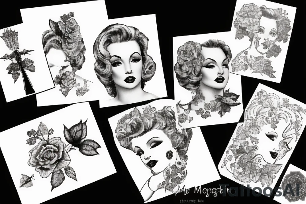 marlylin monroe tattoo idea