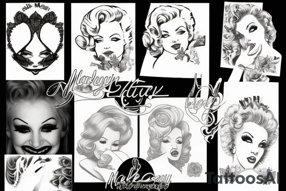 marlylin monroe tattoo idea