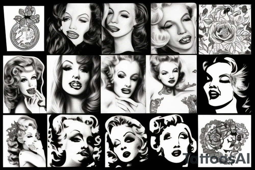 marlylin monroe tattoo idea
