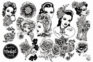 marlylin monroe tattoo idea