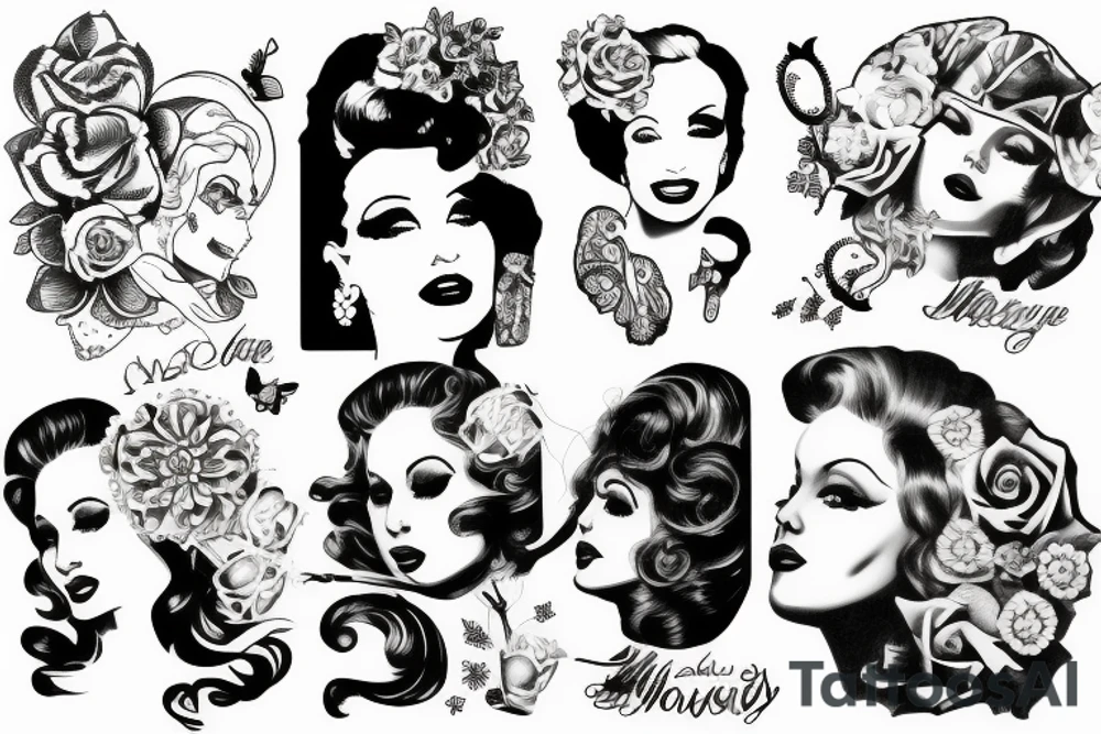 marlylin monroe tattoo idea