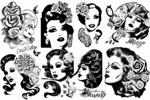 marlylin monroe tattoo idea