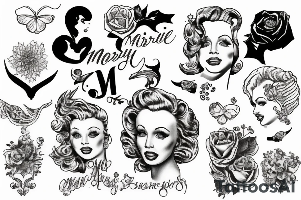 marlylin monroe tattoo idea
