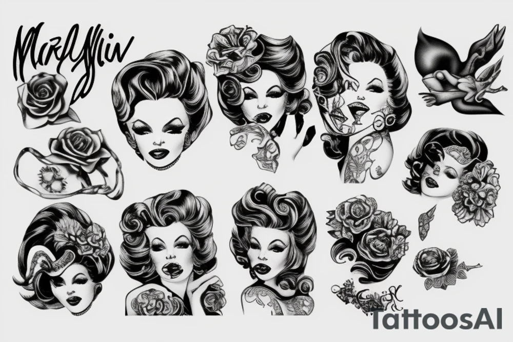 marlylin monroe tattoo idea