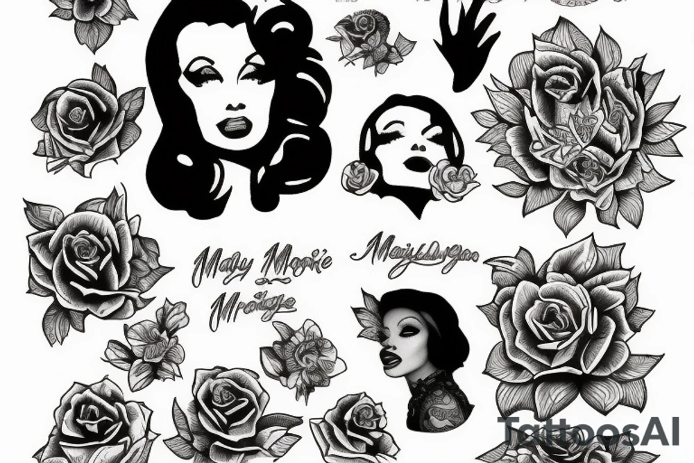 marlylin monroe tattoo idea