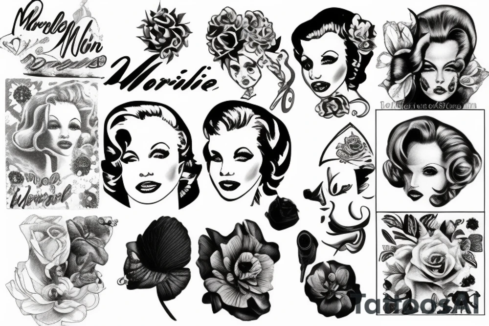 marlylin monroe tattoo idea