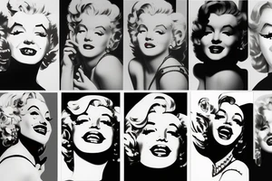 marylin monroe face tattoo idea