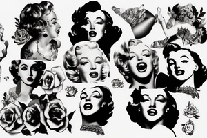 marylin monroe pretty tattoo idea