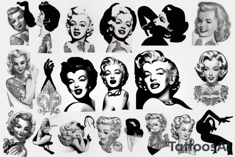marylin monroe pretty tattoo idea