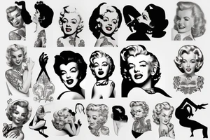 marylin monroe pretty tattoo idea