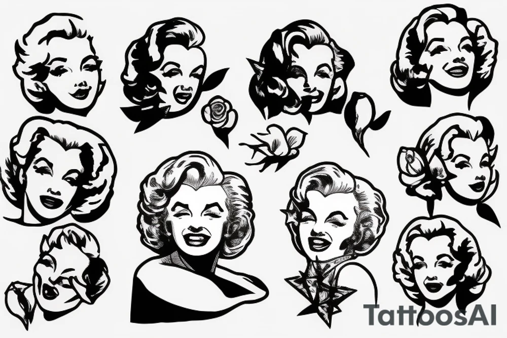 marylin monroe pretty tattoo idea