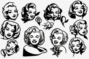 marylin monroe pretty tattoo idea