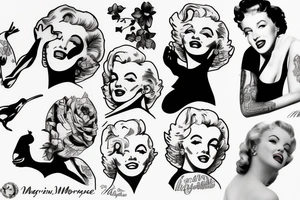 marylin monroe pretty tattoo idea