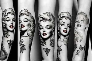marylin monroe pretty tattoo idea