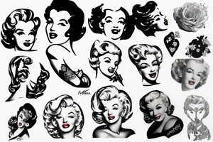 marylin monroe pretty tattoo idea