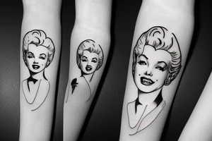 marylin monroe pretty tattoo idea