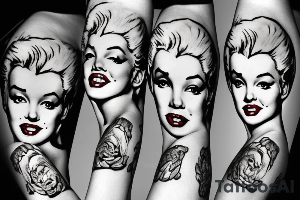 marylin monroe pretty tattoo idea