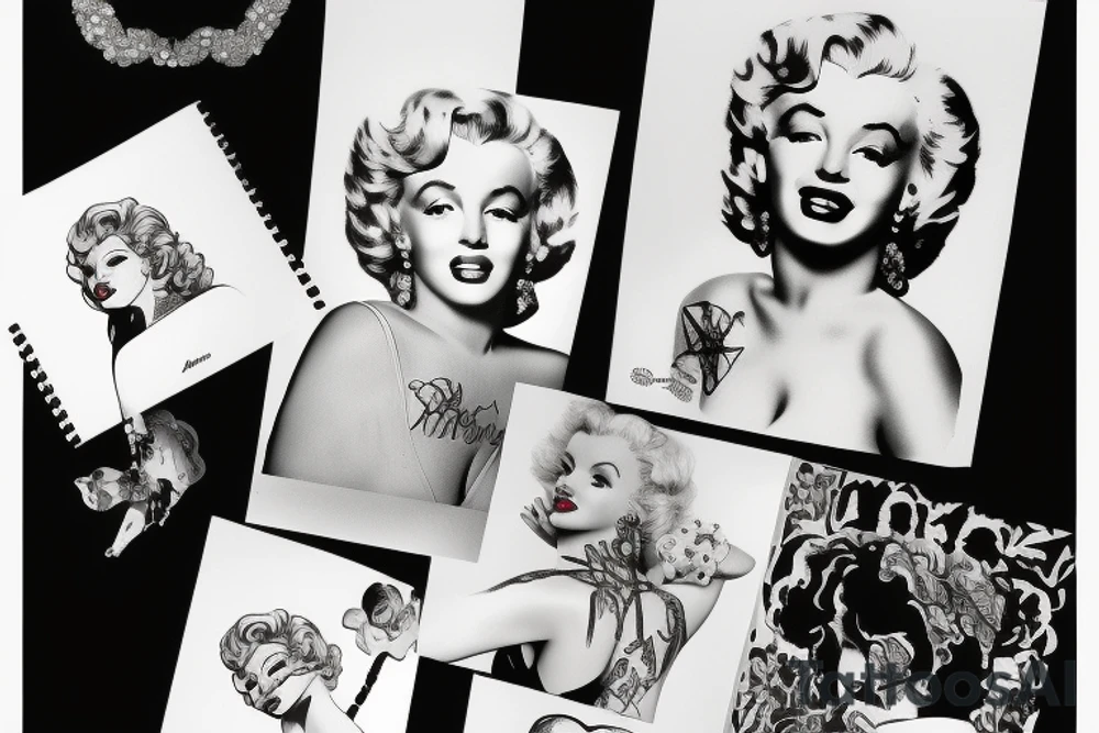 marylin monroe pretty tattoo idea