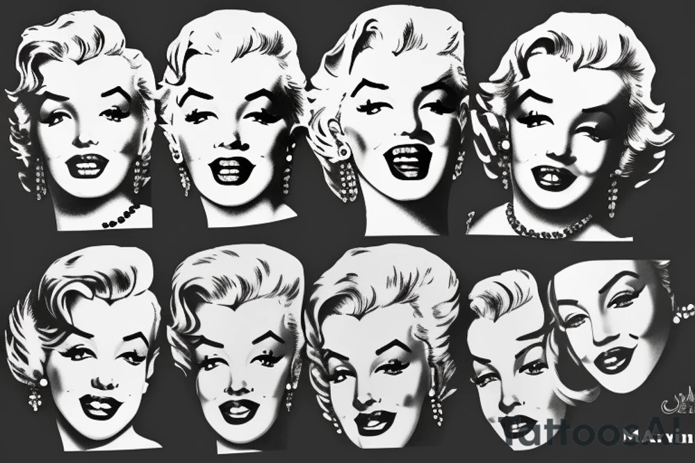 marylin monroe pretty tattoo idea