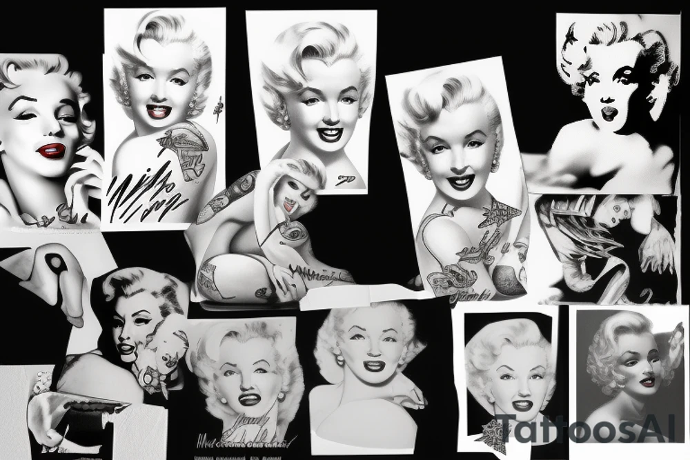 marylin monroe pretty tattoo idea