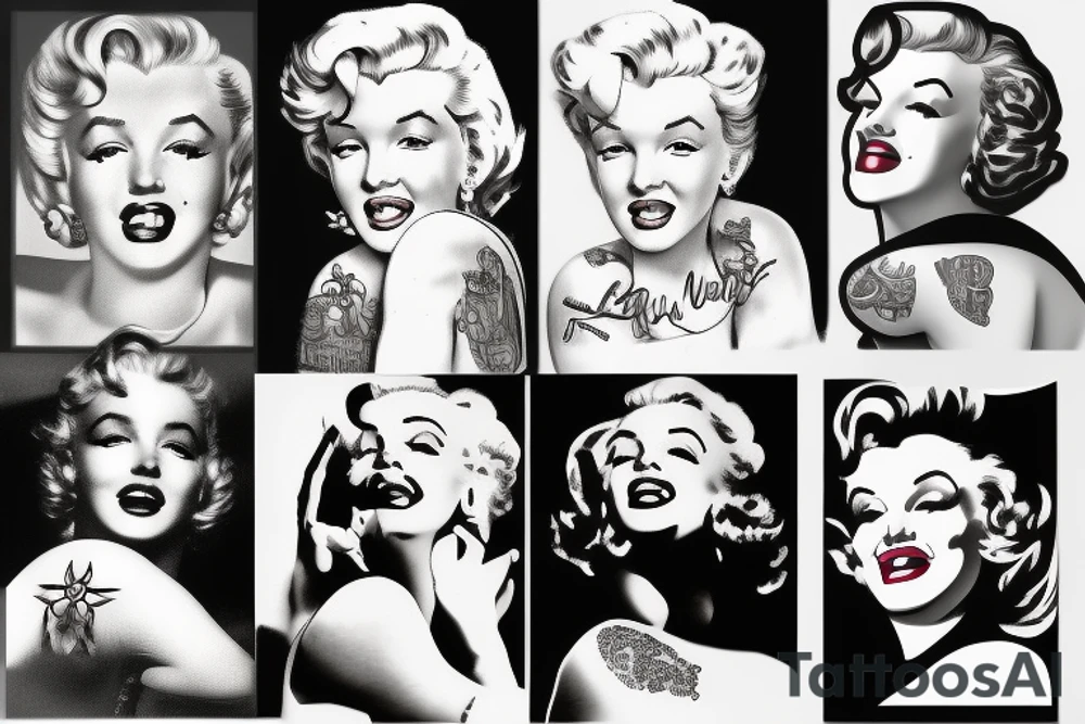 marylin monroe pretty tattoo idea