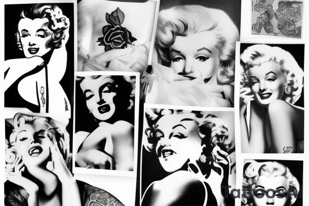 marylin monroe pretty tattoo idea