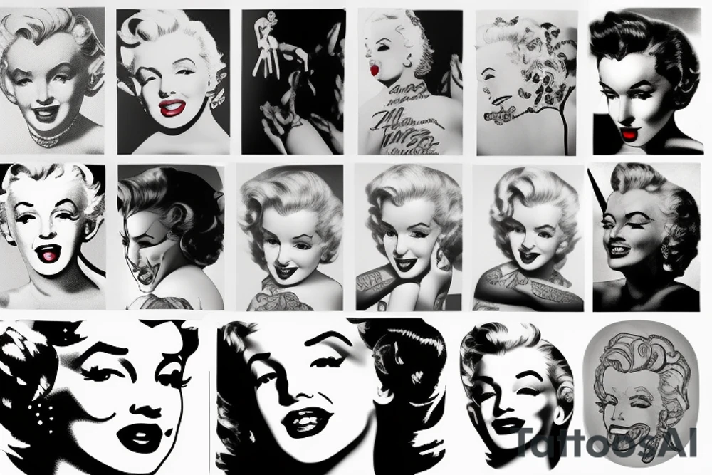 marylin monroe pretty tattoo idea