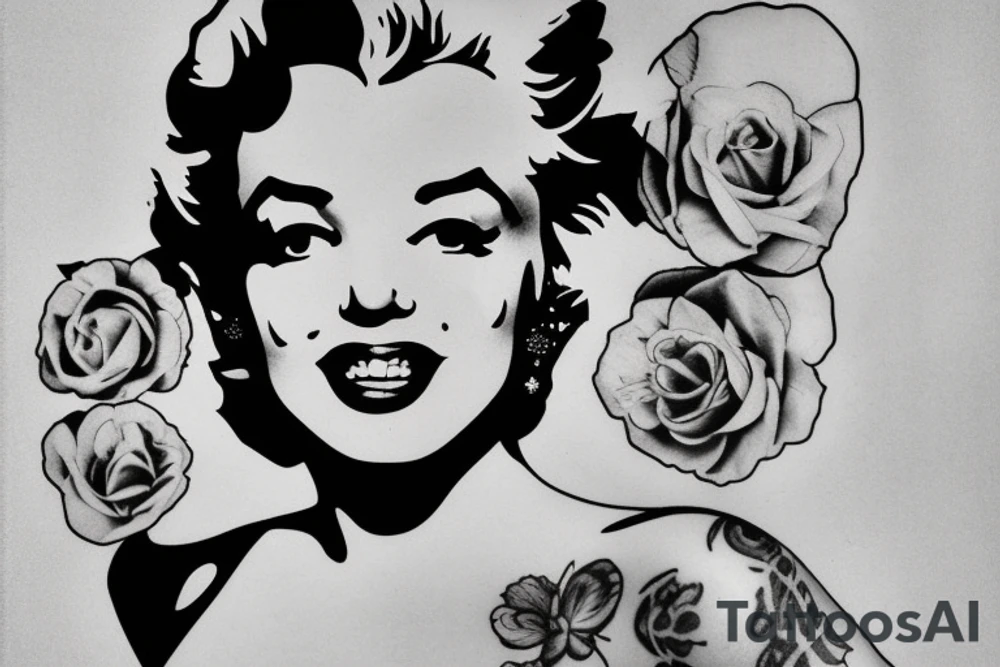 marylin monroe pretty tattoo idea