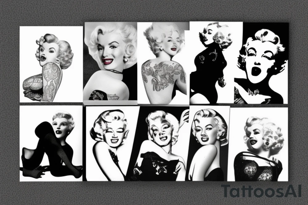 marylin monroe pretty tattoo idea