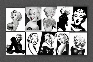 marylin monroe pretty tattoo idea