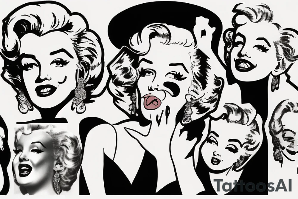 marylin monroe pretty tattoo idea