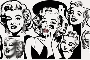 marylin monroe pretty tattoo idea