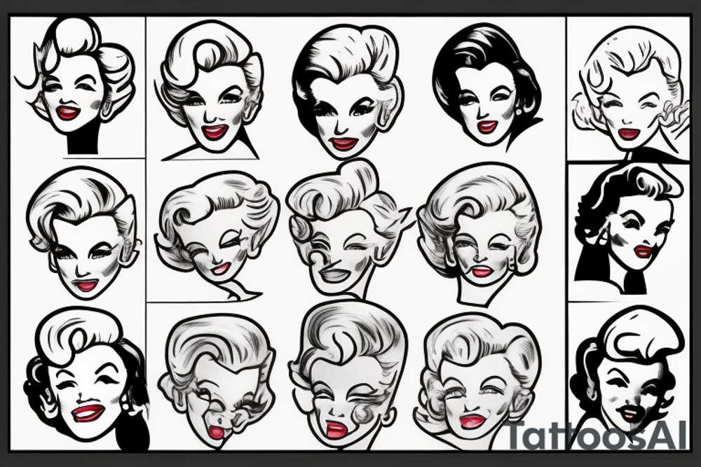 marylin monroe pretty tattoo idea