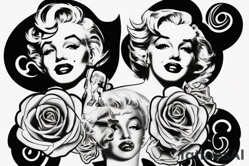 marylin monroe pretty tattoo idea