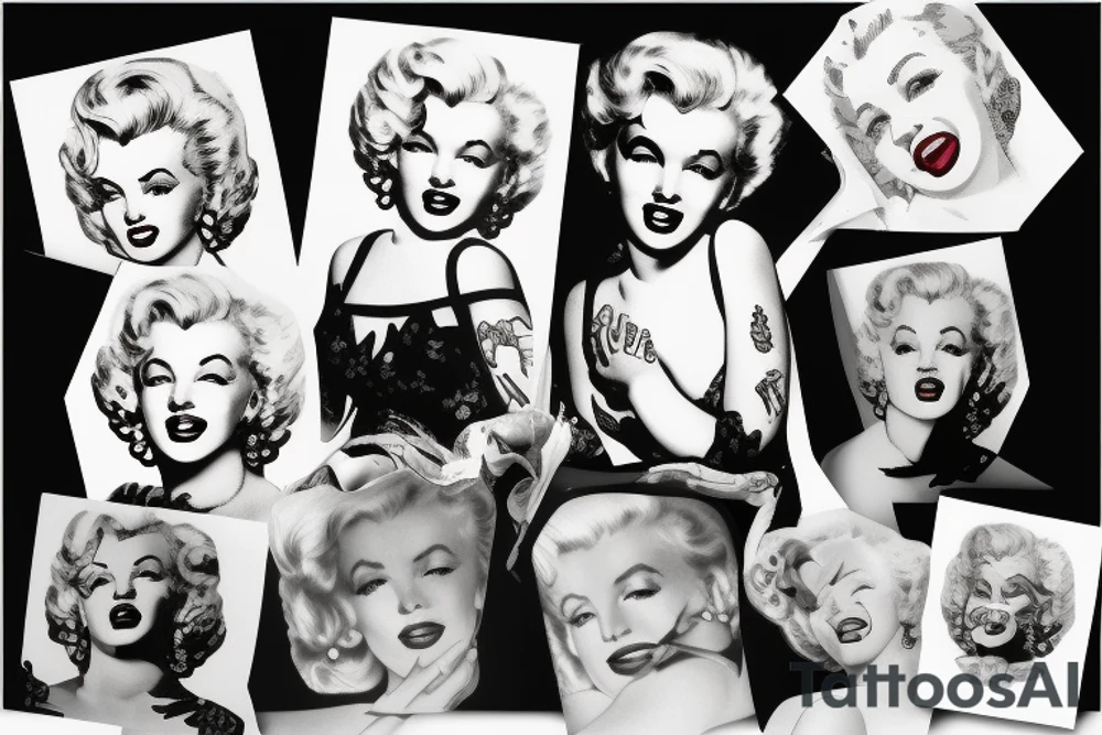 marylin monroe pretty tattoo idea