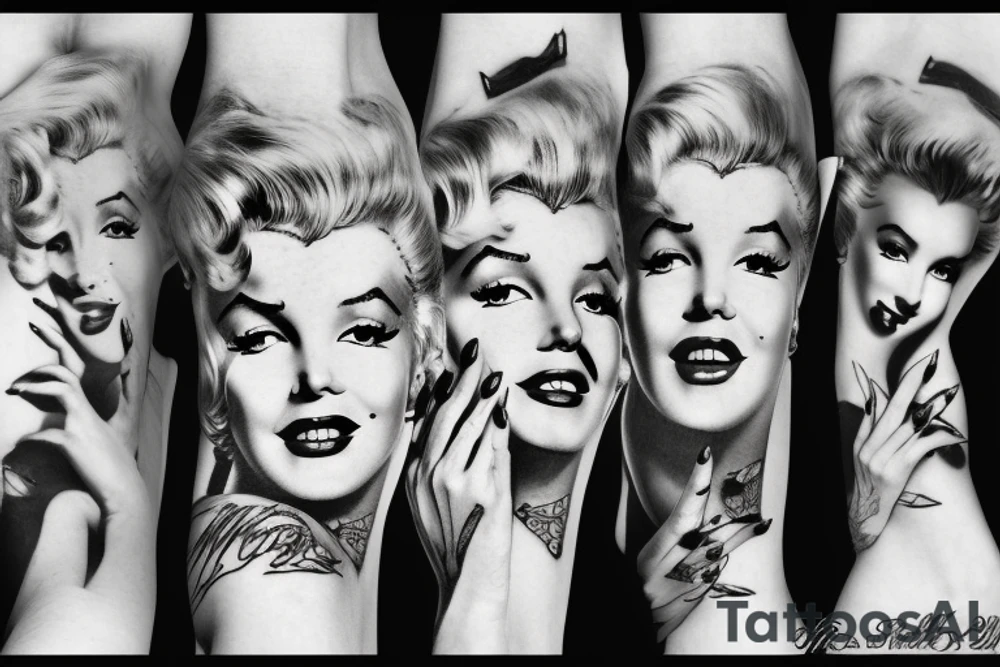 marylin monroe pretty tattoo idea