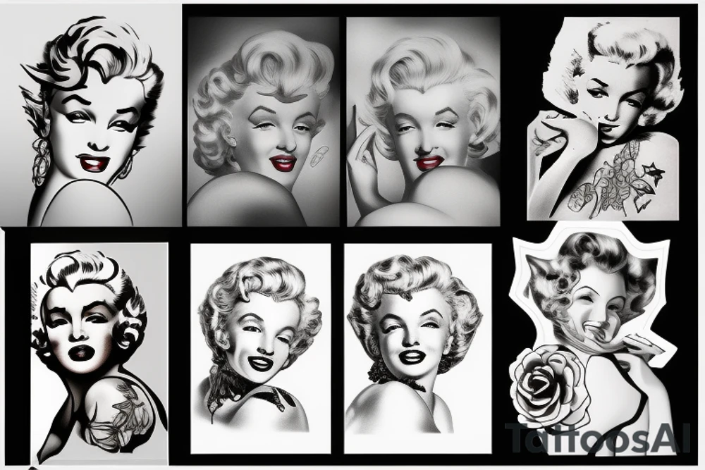 marylin monroe pretty tattoo idea