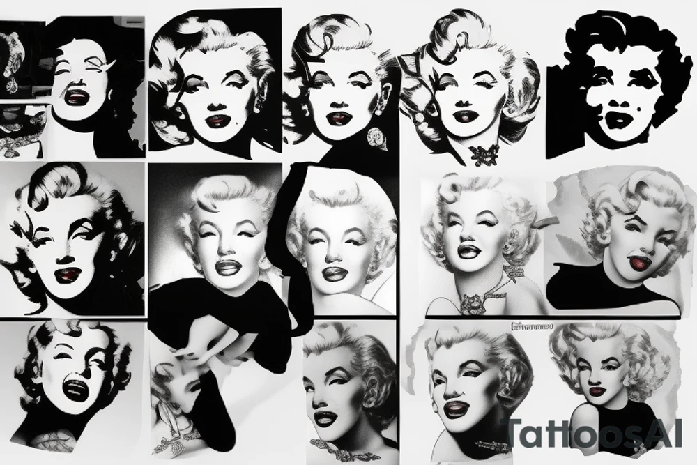 marylin monroe pretty tattoo idea