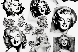 marylin monroe pretty tattoo idea