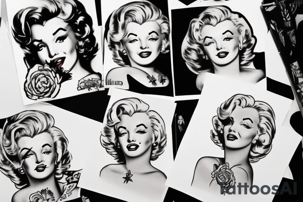 marylin monroe pretty tattoo idea